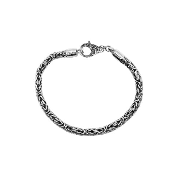 AB-1000-S-3.5MM-7.5" Sterling Silver Bracelet With Lobster Jewelry Bali Designs Inc 