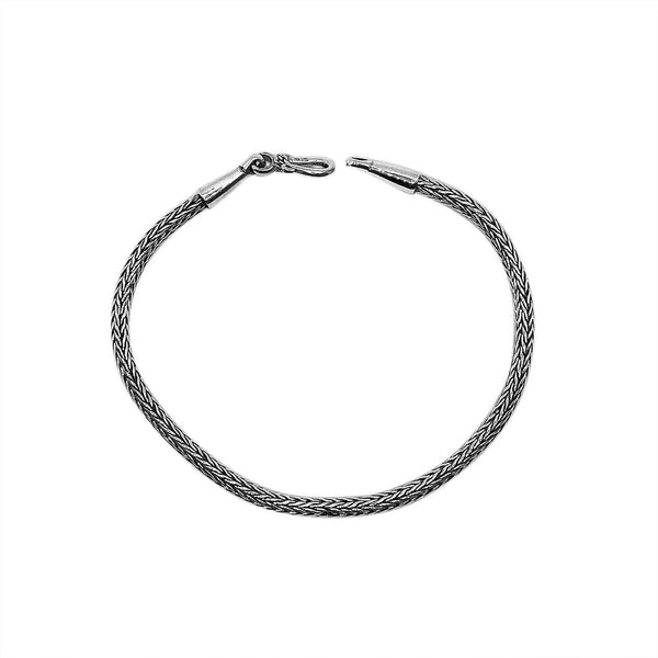 AB-1001-S-2MM-7.5 Sterling Silver Bracelet Jewelry Bali Designs Inc 