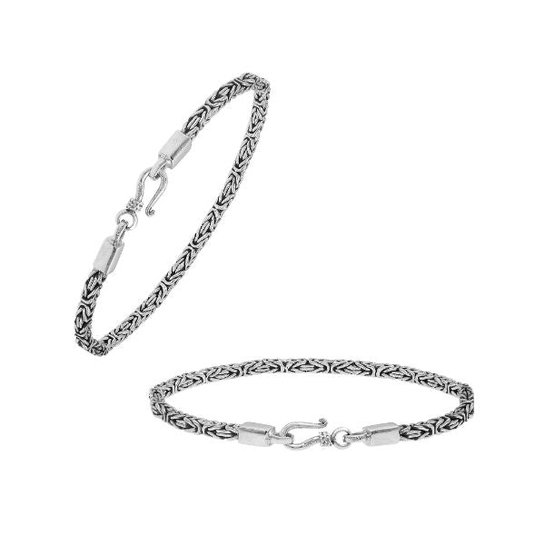 AB-6320-S-2.5MM-7" Sterling Silver Box chain Bracelet Jewelry Bali Designs Inc 