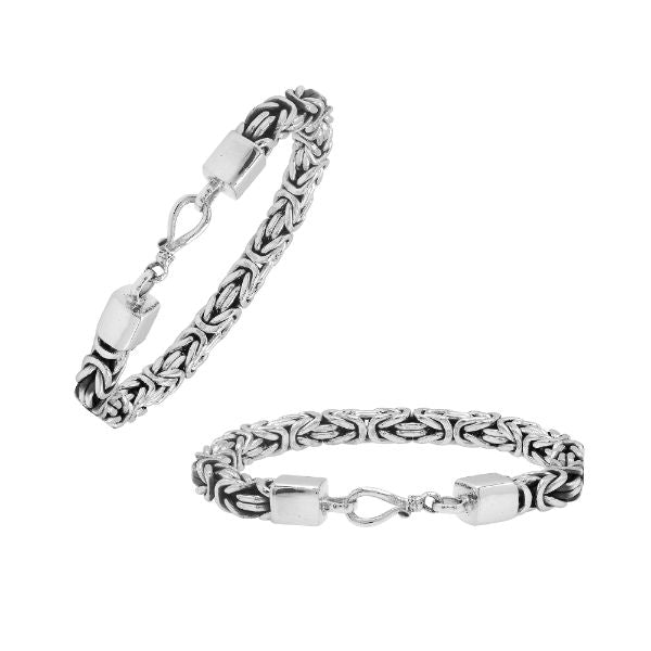 AB-6320-S-6MM-7.5" Sterling Silver Box chain Bracelet Jewelry Bali Designs Inc 