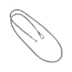 AN-1000-S-3MM-18" Bali Hand Crafted Sterling Silver Chain With 'S' Hook Jewelry Bali Designs Inc 