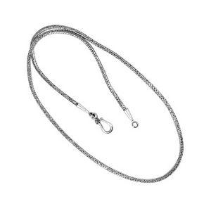 AN-1001-2.5MM-24" Bali Hand Crafted Sterling Silver Chain With 'S' Hook Jewelry Bali Designs Inc 