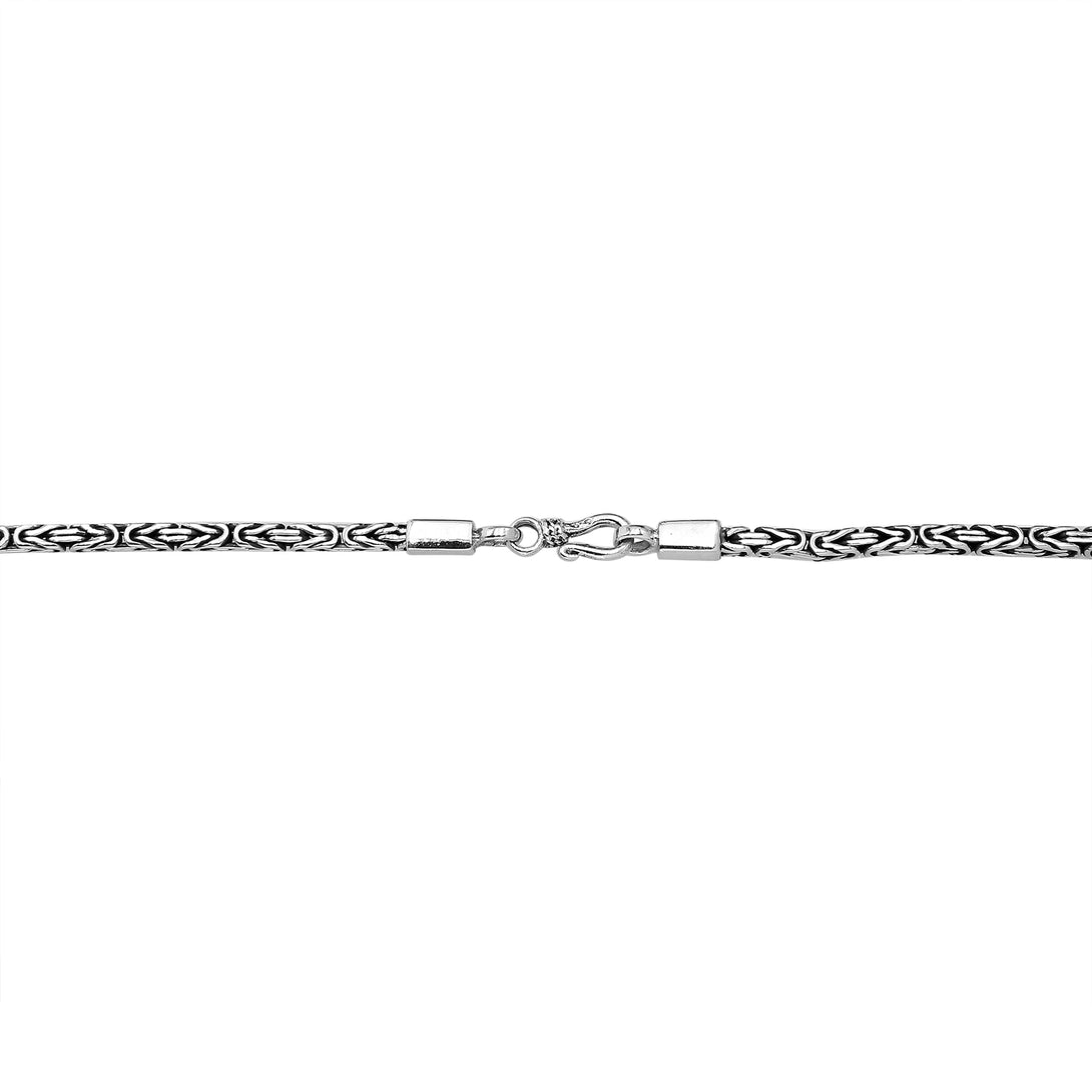 AN-6320-S-2.5MM-16" Bali Hand Crafted Sterling Silver Chain With Hook Jewelry Bali Designs Inc 