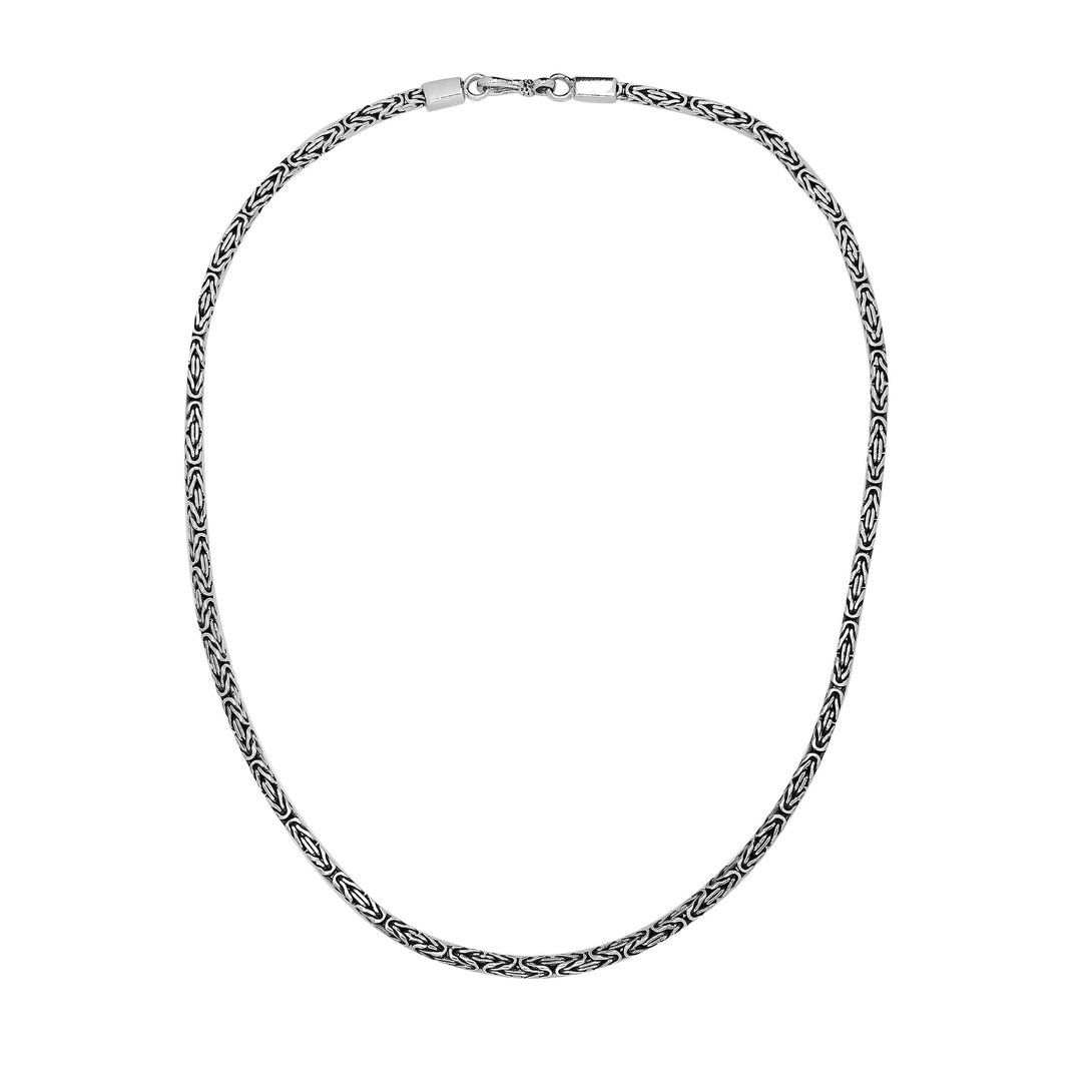 AN-6320-S-2.5MM-16" Bali Hand Crafted Sterling Silver Chain With Hook Jewelry Bali Designs Inc 