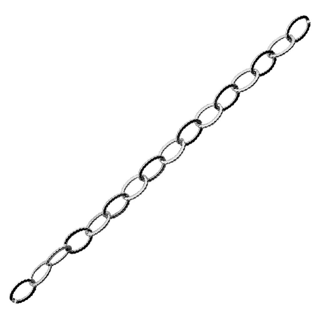 CHR-322-5X3MM-IT Black Rhodium Overlay Beading & Extender Chain Beads Bali Designs Inc 