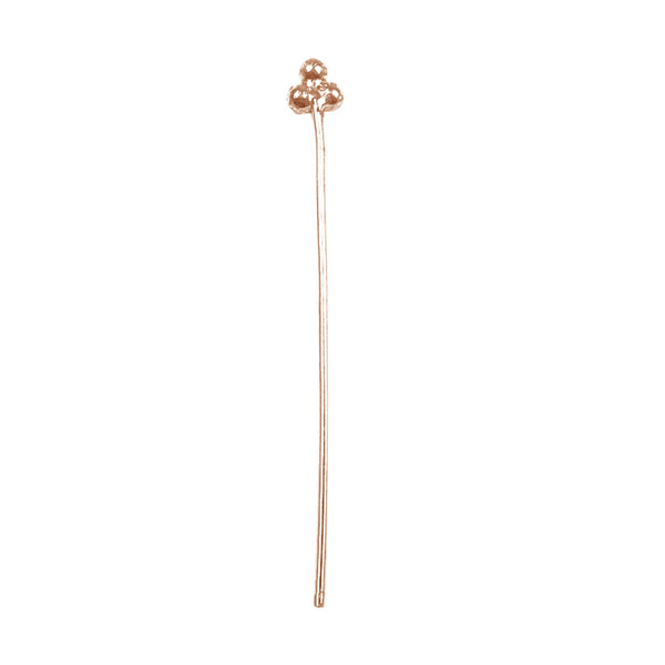 HPRG-102-2" Rose Gold Overlay 22 Guage Head Pin With Granulated Tip Beads Bali Designs Inc 