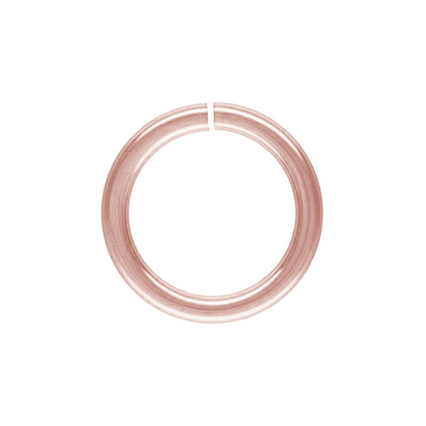 JORG-100-6MM Rose Gold Overlay Open Jump Ring Beads Bali Designs Inc 