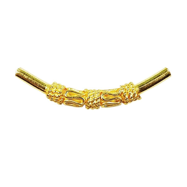 PG-108 18K Gold Overlay Tube Beads Bali Designs Inc 