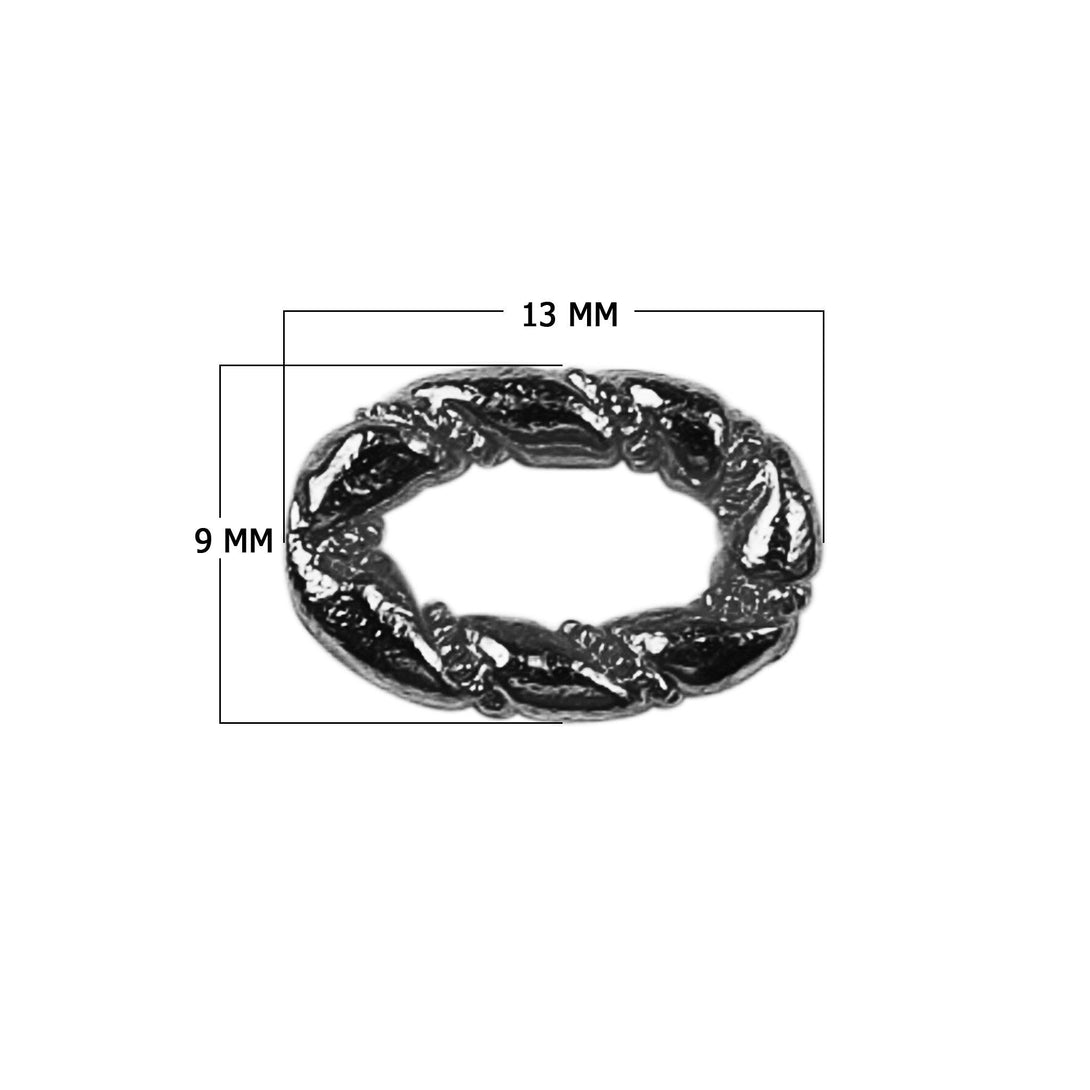 RR-122 Black Rhodium Overlay Ring Findings Beads Bali Designs Inc 