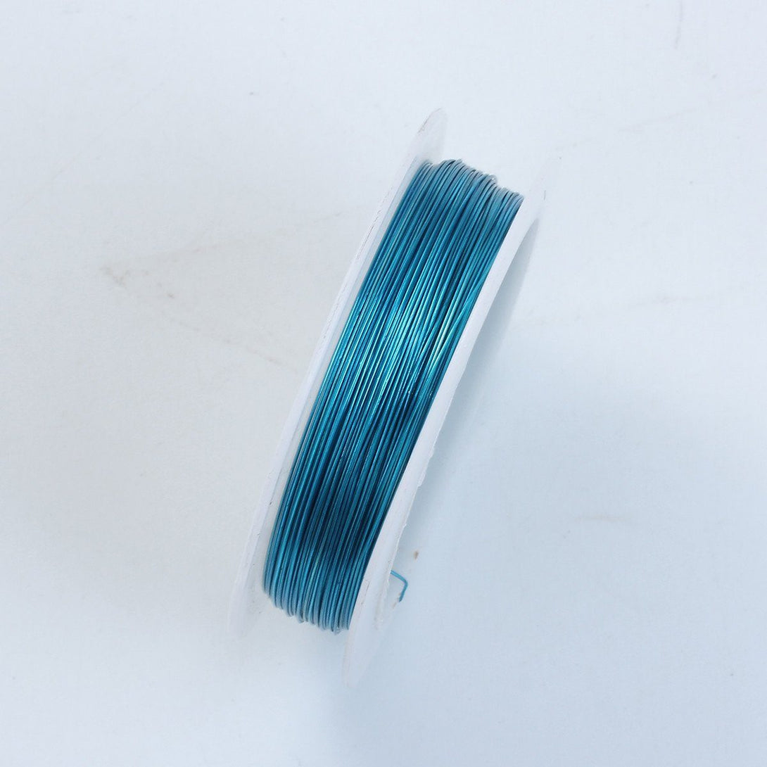 WBL-101-26G Blue Color Wire 26 Gauge Beads Bali Designs Inc 